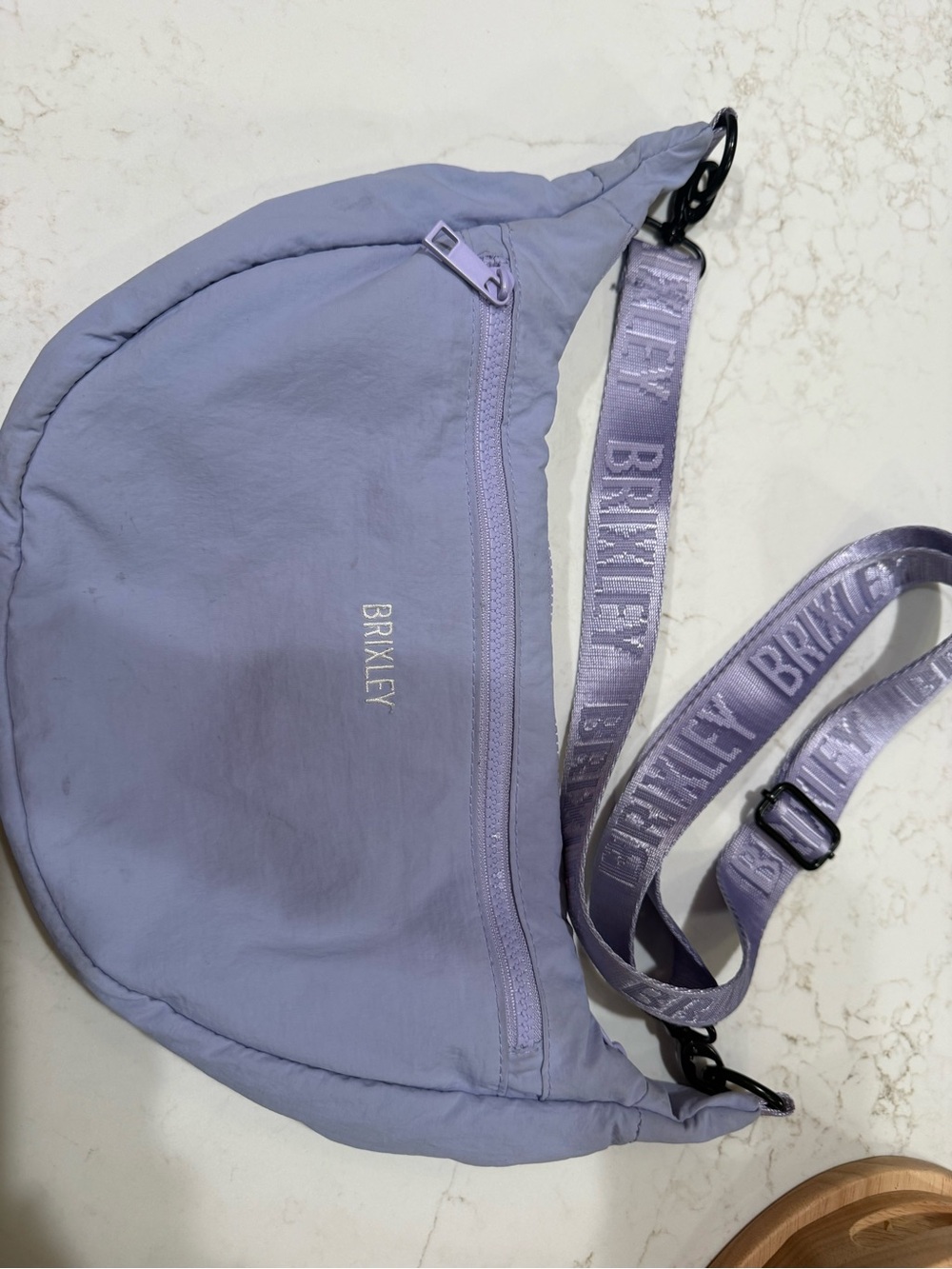 Brixley Periwinkle Crescent Bag